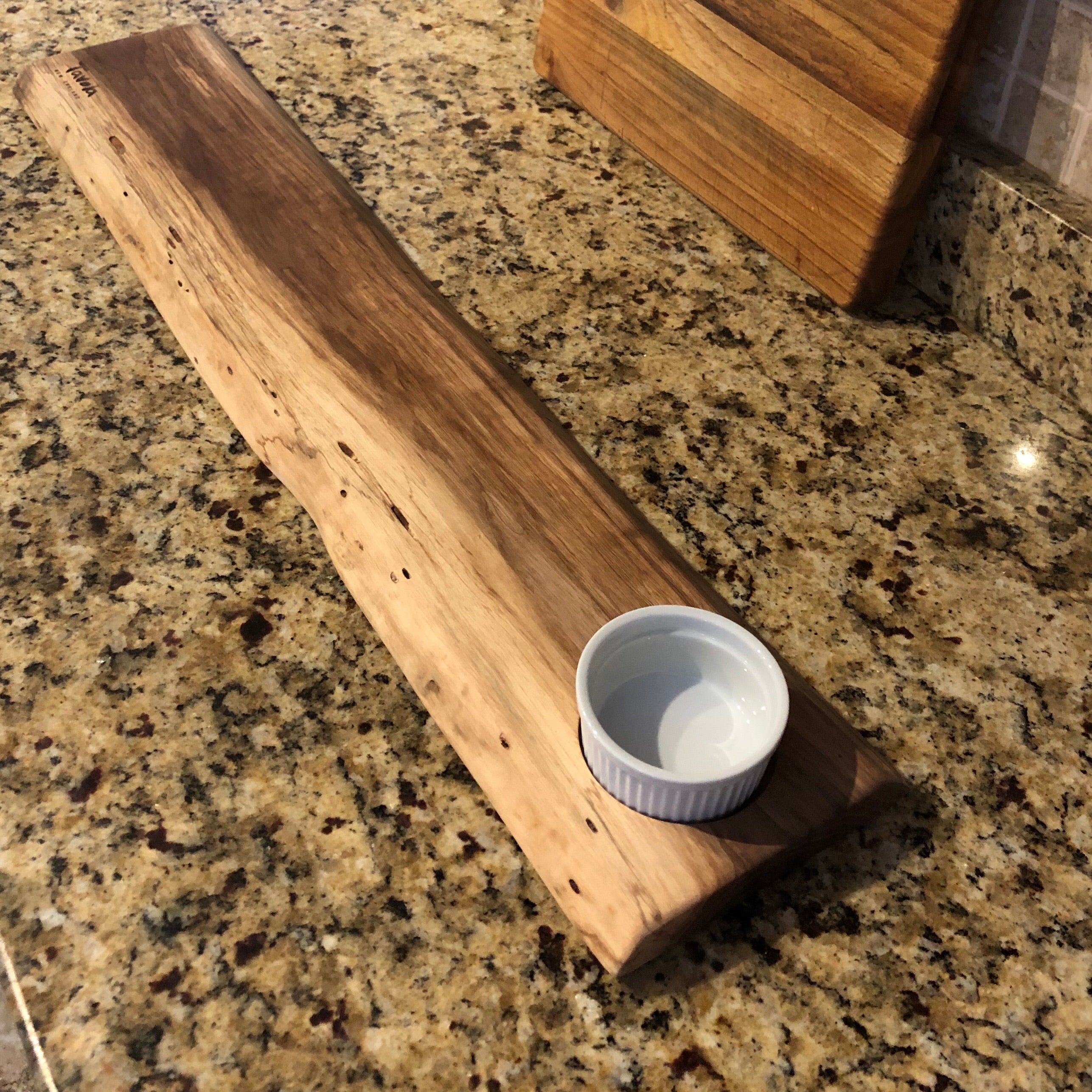 Charcuterie Board with Ramekin