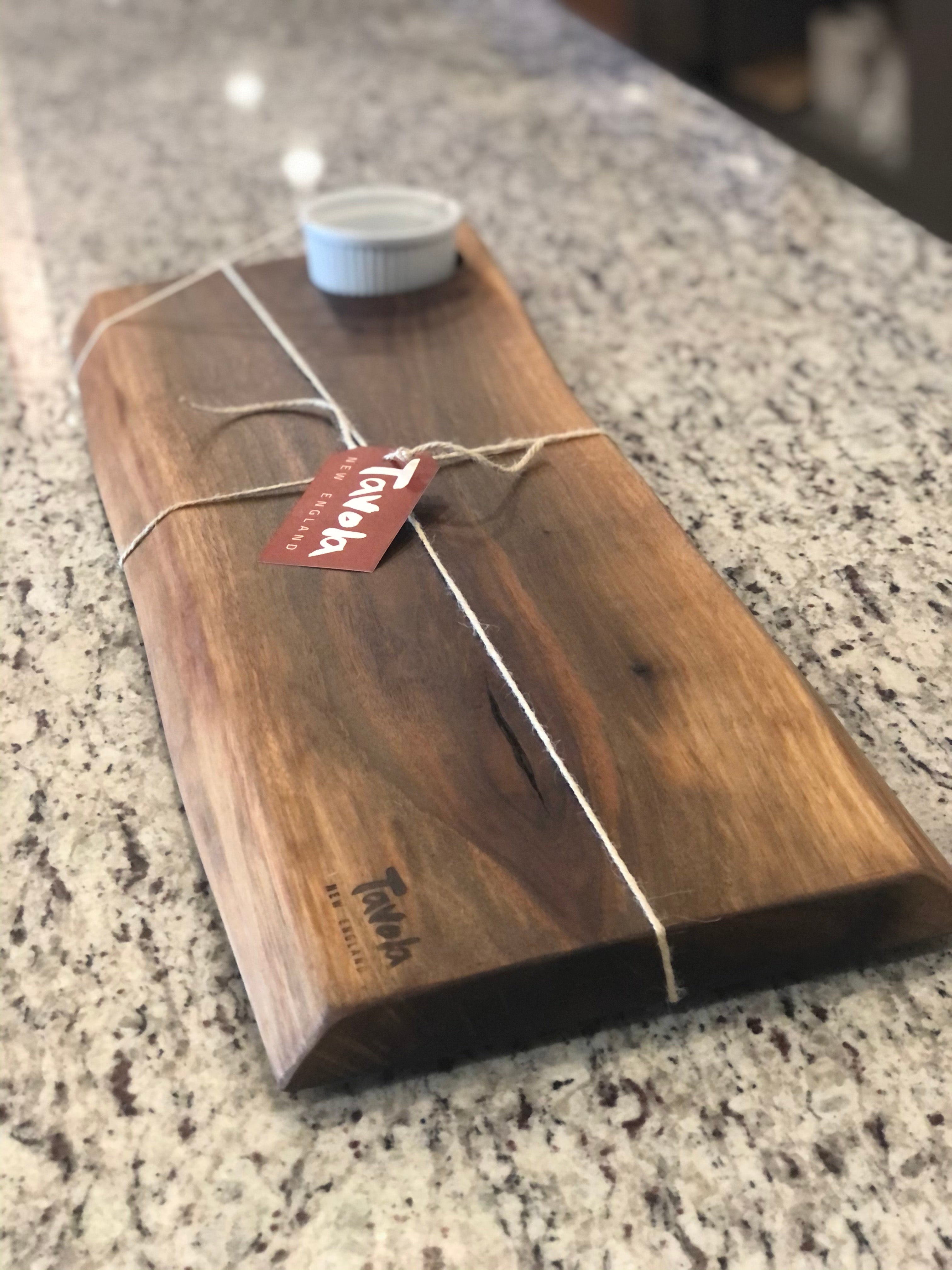 Black Walnut Charcuterie Board with 3” Ramekin